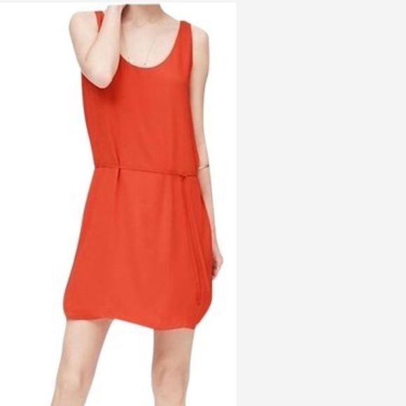 Ann Taylor Loft Scoop Neck Tie Waist Tank Dress - Picture 8 of 8